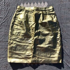 Vintage Leather Skirt